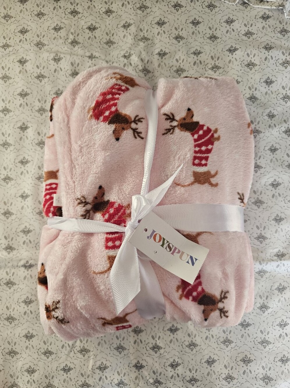 Joyspun Plush Christmas Dachshund Pajamas